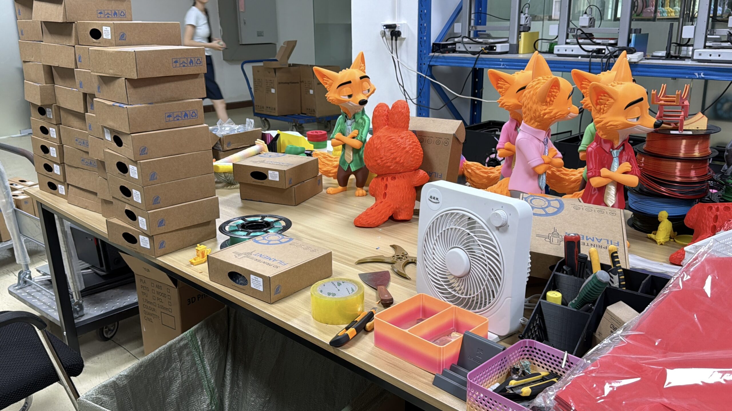 FilaSource reviewing filament samples for a customer project