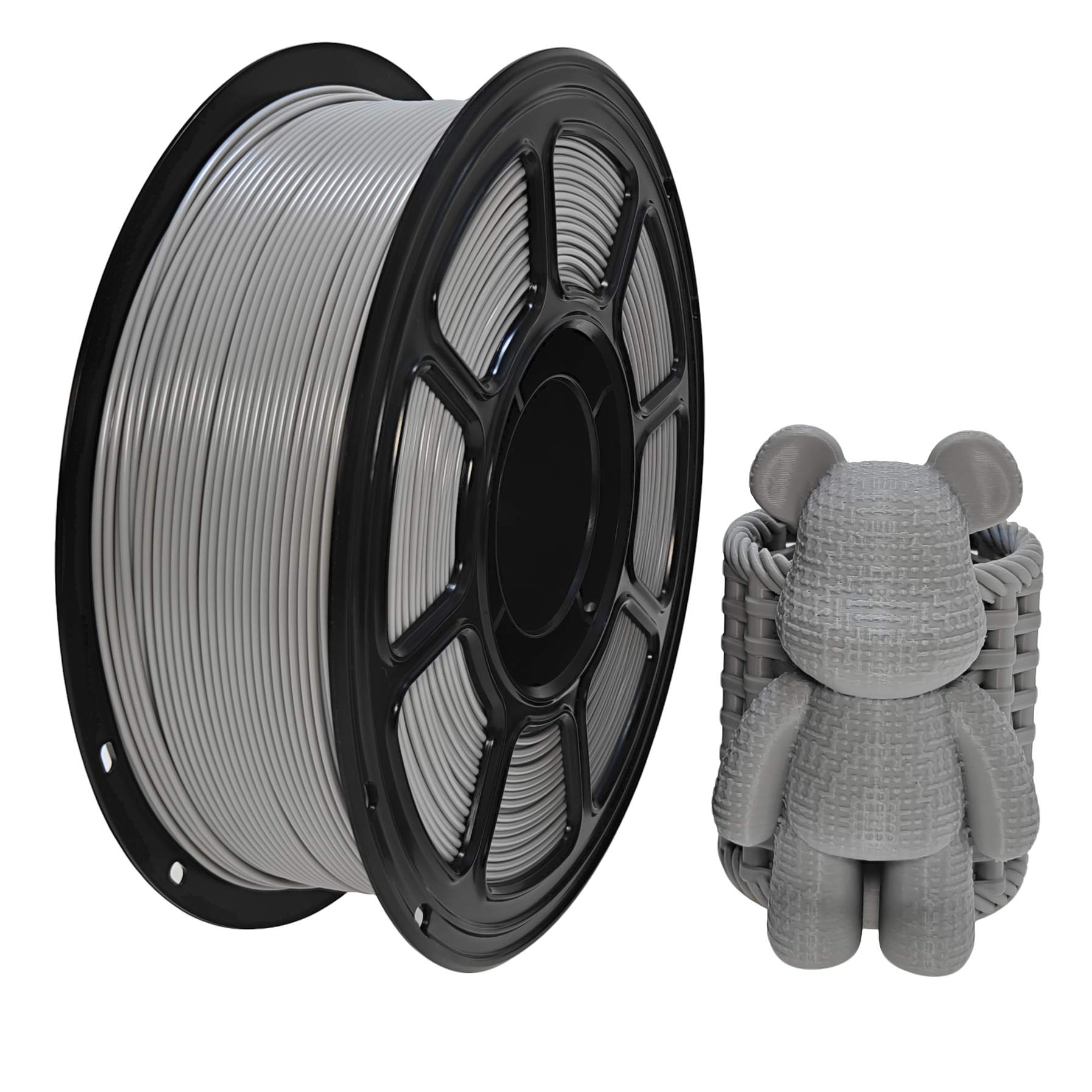 PLA filament products prepared for comparison